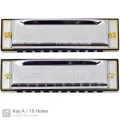 Golden Cup ฮาร์โมนิก้า ขนาด 10 ช่อง คีย์ A รุ่น JH1020 Harmonica Key A