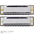 Golden Cup ฮาร์โมนิก้า ขนาด 10 ช่อง คีย์ F รุ่น JH1020 Harmonica Key F