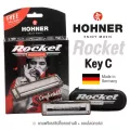 Hohner® Rocket Harmonica 10 Channel C. Use a little air blowing loudly. Progressive series. - Mount Harmonica Key C +