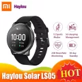 Xiaomi Haylou LS05 โซลาสมาร์ทวอทช์กีฬาฟิตเนสนาฬิกาอัตราการเต้นหัวใจบลูทู ธ iOS Android สมาร์ทวอทช์กันน้ำ