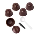 3pcs/6pcs Coffee Capsule For Dolce Gusto Capsule Refillable Coffee Filter Reusable Tool Fast Delivery For Nespresso Capsule