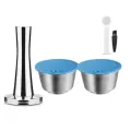 New Upgrade Reusable Coffee Capsule Milk Capsule For Dolce Gusto Stainless Steel Filter Cup For Nescafe Cofee Machine Crema