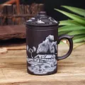 Handmade Yixing Dragon/beauty Purple Clay Tea Mug With Lid And Tea Infuser Tea Cup Office Water Cup Mug Drinkware