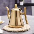 1pc Stainless Steel Tea Kettle Home Hotel Water Heater Coffee Pot Induction Filter Teapot