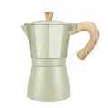 Coffee Maker Aluminum Mocha Espresso Percolator Pot Wooden Handle Coffee Maker Moka Pot 1 Cup/3 Cup/6 Cup Stove Coffee Maker