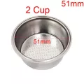 304 Stainless Steel Coffee Filter Basket Single 1 Cup Double 2 Cup 51/58mm Portafilter