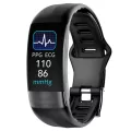 Becao  P11plus AI Smart Bracelet วัดอุณหภูมิร่างกาย, ECG, ออกซิเจนในเลือด, ความดันโลหิต, การนอนหลับ, ออกกำลังกาย, Pedometer และ Health Meter