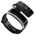 Wocsic Y3PLUS สร้อยข้อมือสมาร์ทคอล Bluetooth ฟังเพลงและตอบรับการนับจำนวนก้าวแบบสองในหนึ่งเดียว