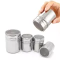 Stainless Steel Fancy Coffee Mesh Type With Lid Cocoa Powder Cinnamon Powder Dusting Pot Coffee Filter Coffee Accessories