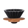 Ceramic Handmade Origami Filter Cup Hand-Made Coffee Filter Cup V60 Funnel Drip Cake Cup Multiple Colors Available