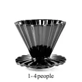 Espresso Coffee Filter Cup Ceramic Origami Pour Over Coffee Maker With Stand V60 Funnel Dripper Coffee Accessories