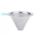 Stainless Steel Coffee Mesh Filter Detachable Double Lyaer Drip Coffee Pot Mesh Filter Home Kitchen Tool Accessory