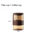 Portable Coffee Cup Set Tea Accessories Reusable Coffee Filter Hand-Made Drip Coffee Dripper Mug Coffee Pot Travel Coffeeware