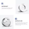 Stainless Steel Coffee Filters Refillable Coffee Capsule Pod For Lavazza Blue