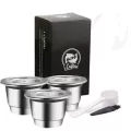 Icafilas Svip Stainless Steel Coffee Capsule For Nespresso Reutilisable Inox Refillable Crema Espress Reusable Filter Pods