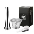 Icafilas For Nespresso Refillable Capsule Reusable Coffee Filter Dripper Steel Cafeteira Capsulas De Cafe Recargables