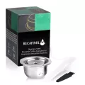 Icafilasreusable Coffee Capsule For Nespresso Machine Refilable Filter For Cafeteira Nespresso Inissia Stainless Steel