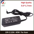Qinern 19v 2.1a 40w 5.5*1.7mm Ac Adapter Notebo Lap Charger For Aspire D270 D257 D255 Power Ly For Lap Adapter