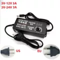 Adjustable Ac 100-240v To Dc 3v-12v 3v-24v 9v-24v Vers Adapter Transformer Power Ly Adaptor 3 12 24 V For Led Strip