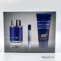 Giftset ชุดของขวัญ Montblanc Explorer Ultra Blue for men น้ำหอม edp 100ml น้ำหอมพกพา 75ml shower gel 100ml