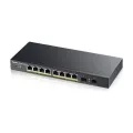 Zyxel GS1900-10HP 8 port GbE Smart Managed PoE Switch with GbE Uplin