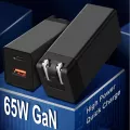 Deepfox 65w Gan Charger Quick Charge 4.0 3.0 Type C Pd Usb Charger With Qc 4.0 3.0 Portable Fast Charger For Macbook Pro Iphone