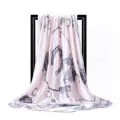 Chinese Quality Silk Scarf Spring And Summer New Style Women Silk Square Scarf Lady Printed Shawl Beach Headscarf