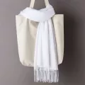 Able And Beautiful Thin Cashmere Scarf Solid Color Tassels European And American Headscarves Women's Solid Color Shawls