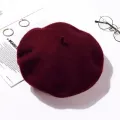Wool Beret Hats Women Winter French Hat Girls Solid Color Autumn Winter Beret Hat For Women Flat Cap Felt Berets