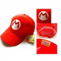 Super Mario Bros  Kids Costume Hat Anime Cosplay Red Mario Cap Baseball Caps Men Women Hip Hop Dad Mesh Hat Hat