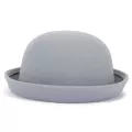 Trendy Women Girl Solid Color Bowler Derby Wool Hat Ladies Children Dome Fedoras Trilby Welcomed Parent-Child Cap GH-569