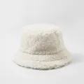 Fluffy Solid Color Fisherman Warm Soft Women Sun Shade Hat Japanese Bucket Hat Autumn Winter Outdoor