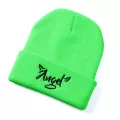 10 Colors Angle Embroidery Hat Beanies For Women And Men Skullies Cuffed Knitted Beanie Cap Female Letters Headwear