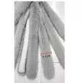 Luxury Natural Fox Fur Collar For Women Men 100% Real Fur Scarves Winter Jackets Coat Warm Decor Pink White Grey Scarves Cg19