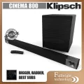 Soundbar Sound Bar Klipsch Cinema 800 3.1 Channel Soundbar System with a 10 inch cable liner 3.1 Channel 1 year warranty.