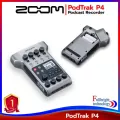 Zoom PodTrak P4 Podcast Recorder เครื่องบันทึกเสียงพอดแคสต์มืออาชีพ รับประกันโดยศูนย์ไทย 1 ปี