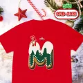 เสื้อคริสต์มาส เสื้อตัวอักษร Christmas (MNOP) สีแดง Loso store