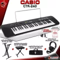 [กทม.&ปริมณฑล ส่งGrabด่วน] คีย์บอร์ด Casio CTK240 - Keyboard Casio CTK-240 [ฟรีของแถมครบชุด] [แท้100%] [ผ่อน0%] [ประกันจากศูนย์] [ส่งฟรี] เต่าแดง