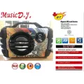 Music D.J. M-M16P (New) Multimedia Speaker System Bluetooth/FM/USB/SD/Remote/MIC Bluetooth speaker with built -in safoffer for computers and other audio systems