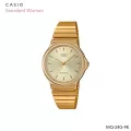 นาฬิกาข้อมือผู้หญิง CASIO Standard Women รุ่น MQ-24 MQ-24G MQ-24G-9E สายสแตนเลส MQ-24G-9E