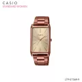นาฬิกาข้อมือผู้หญิง สายสแตนเลส CASIO Standard Women รุ่น LTP-E156R-9 Pinkgold LTP-E156R-9