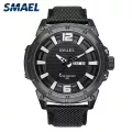 SMAEL Famous Luxury Brand Fashion Men Sport Watches 30M Waterproof Leather Strap Watches Male Quartz Wristwatches 1316