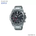นาฬิกาข้อมือ Casio Edifice Chronograph พลังงานแสงอาทิตย์ รุ่น EQS-930D-1A สายแสตนเลส EQS-930D-1A