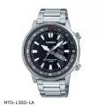นาฬิกาข้อมือ ผู้ชาย Casio Standard Men MTD-130D Series สายแสตนเลส MTD-130D-1A MTD-130D-1A