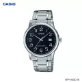 CASIO STANDARD นาฬิกาผู้ชาย สายสแตนเลส รุ่น MTP-V002D-1B MTP-V002D-7B