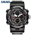 SMAEL Fashion Sport Watched Men Big Dial Waterproof 5Bar Alarm Clock Modern Wristwatch 8038