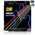 DR Strings NMCB5-45 สายกีตาร์เบส 5 สาย แบบเคลือบ สีรุ้ง เรืองแสง Medium, 45/125 ** Made in U.S.A.**