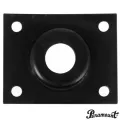 Paramount HJ-005 แผ่นเหล็กรองแจ็ค สำหรับกีตาร์ไฟฟ้า ทรง Les Paul รูปสี่เหลี่ยมฟ Les Paul Jack Plate Black