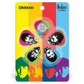 D'Addario® ปิ๊กกีตาร์ ลายศิลปิน The Beatles 1 แพ็ค มี 10 ตัว, หนา 0.5 มม รุ่น 1CWH2-10B6 ** Limited Edition **