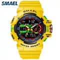 SMALE Fashion Watches Men Waterproof 50M Dual Display Sport Watches Alarm Digital Wristwatches 8043